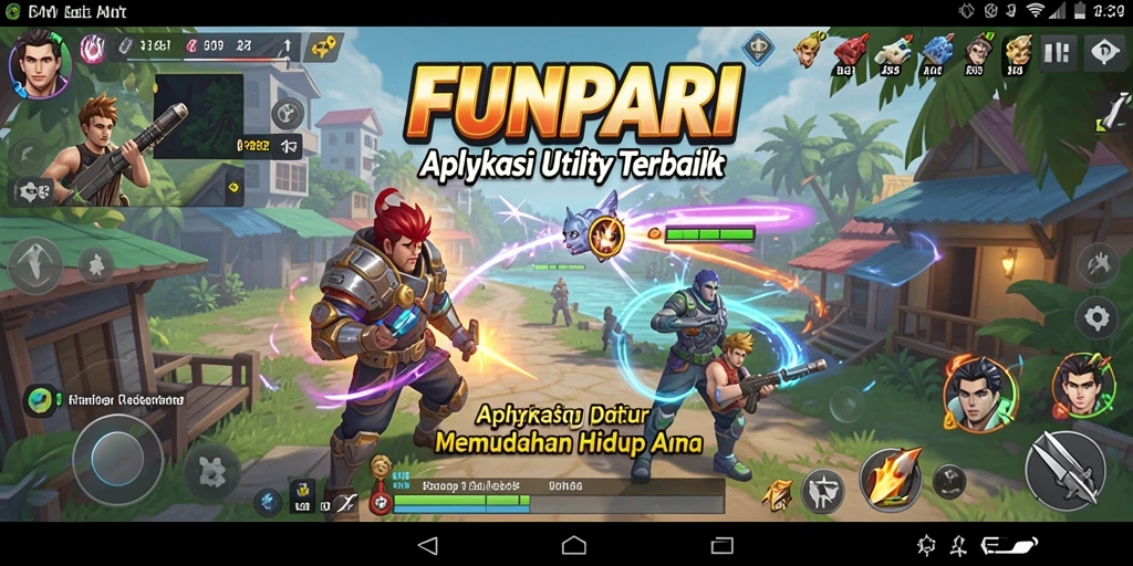 Tampilan utama FUNPARI yang menampilkan fitur manajemen tugas.