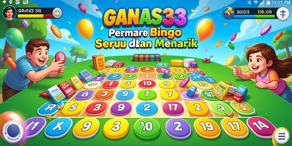 Tangkapan layar gameplay Bingo yang penuh warna dan interaktif.