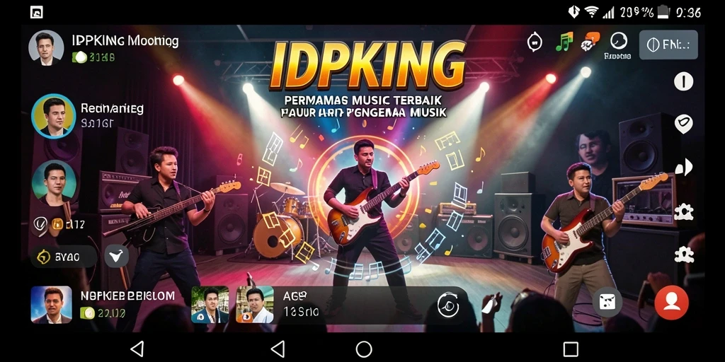 Screenshot gameplay IDPKING menampilkan tantangan musik yang seru dan interaktif.