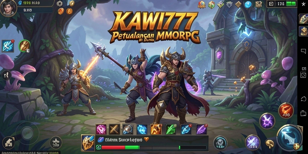 Tampilan gameplay KAWI777 yang mengesankan dalam dunia MMORPG.