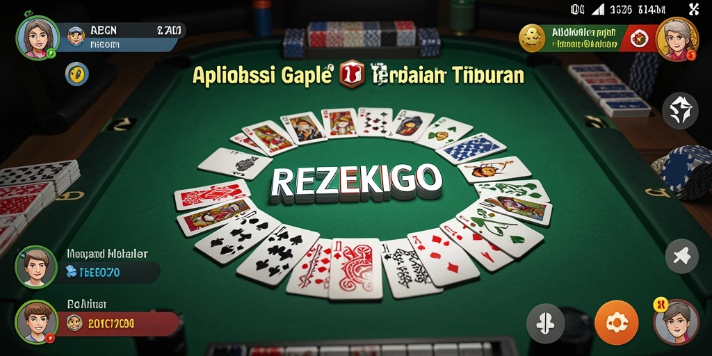 Screenshot gameplay REZEKIGO menampilkan momen seru bermain Gaple.