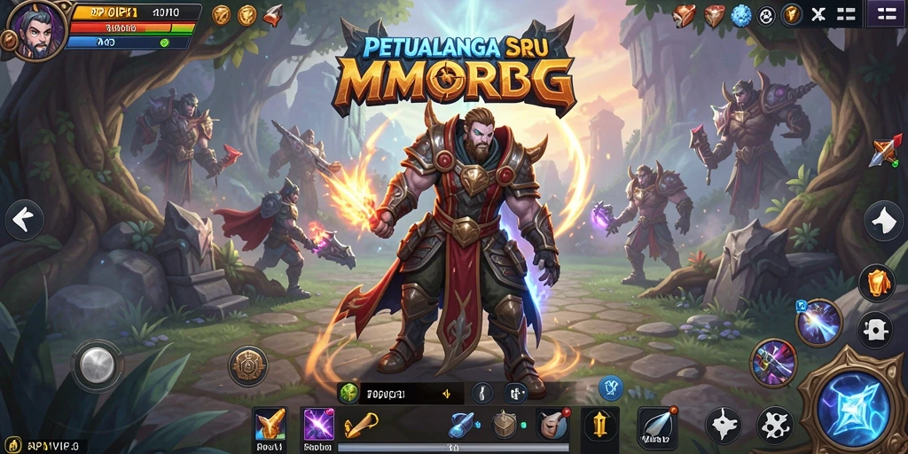 Tampilan gameplay RPVIP1 yang menampilkan pertarungan seru dalam MMORPG.