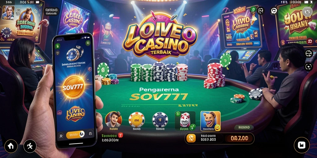 Tampilan gameplay SOV777 yang mendebarkan dengan dealer profesional.