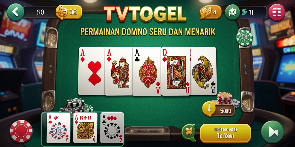 Tampilan gameplay seru dalam TVTOGEL yang menggugah semangat permainan Domino.
